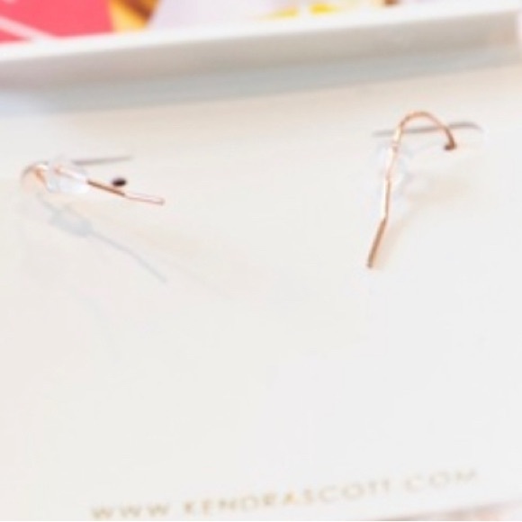 New! Kendra Scott Sophee Earrings in Rose Gold with KS gift bag! - Picture 3 of 4